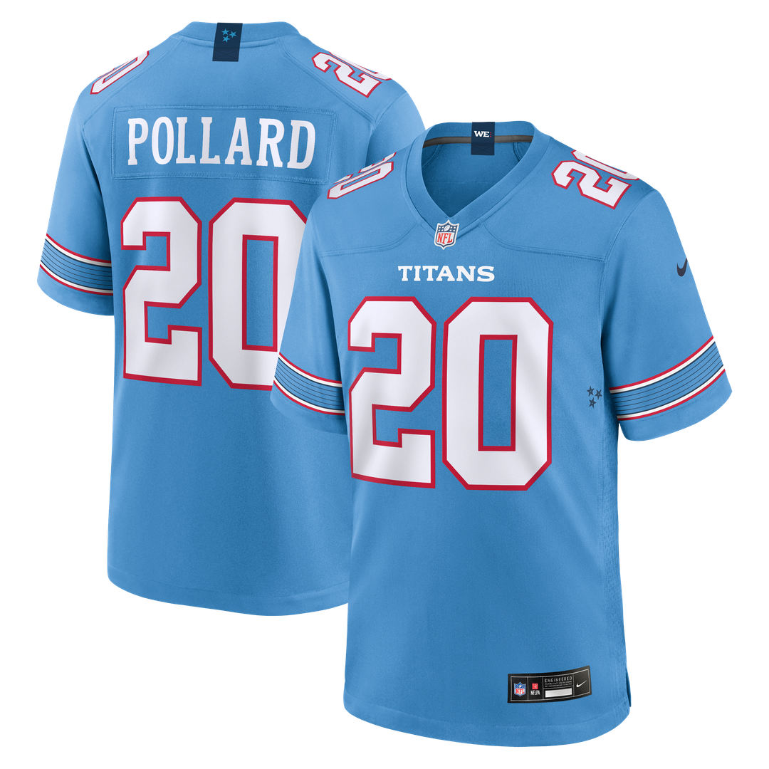 Tony Pollard Tennessee Titans Light Blue Game Jersey