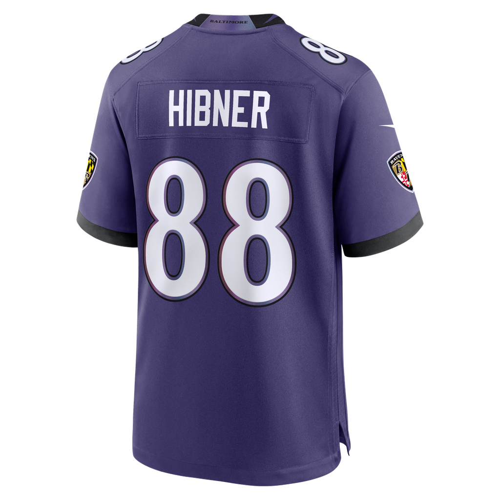 Matthew Hibner Baltimore Ravens Purple Team Game Jersey
