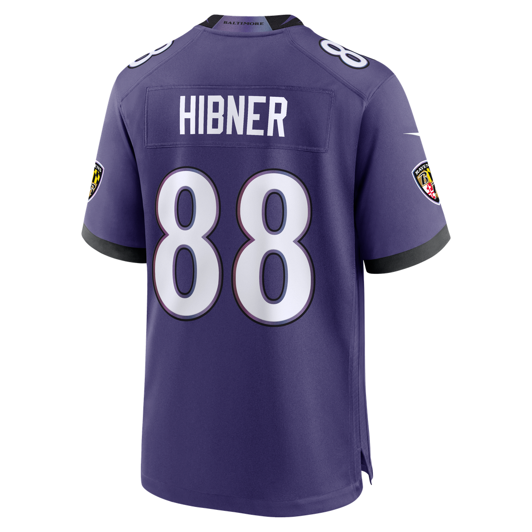 Matthew Hibner Baltimore Ravens Purple Team Game Jersey