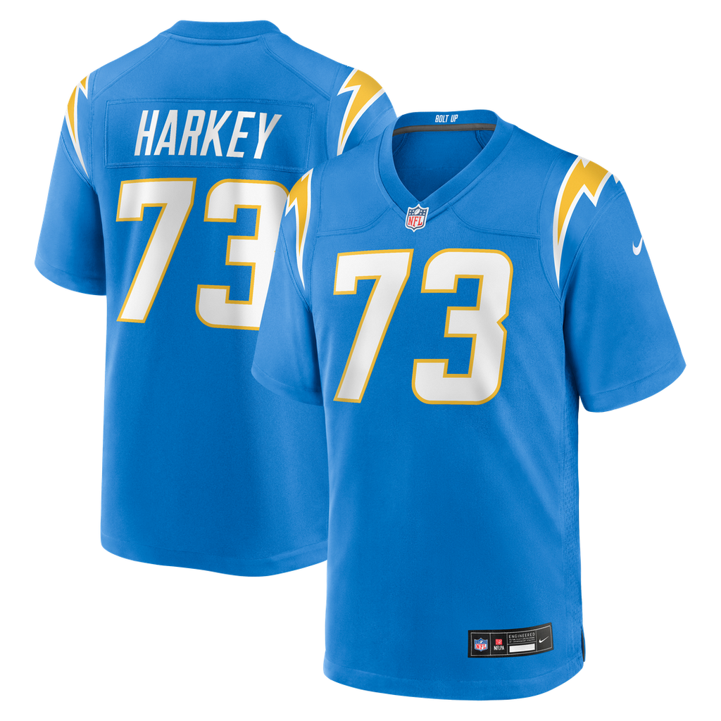 Alex Harkey Los Angeles Chargers Powder Blue Team Game Jersey