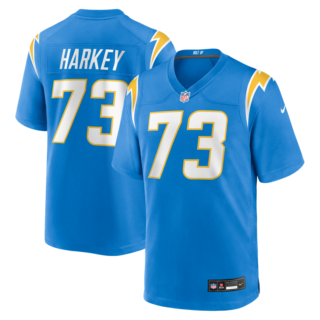 Alex Harkey Los Angeles Chargers Powder Blue Team Game Jersey