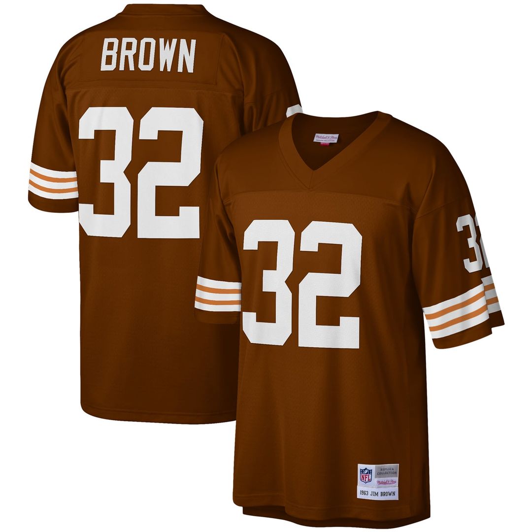 Jim Brown Cleveland Browns Brown Legacy Replica Jersey