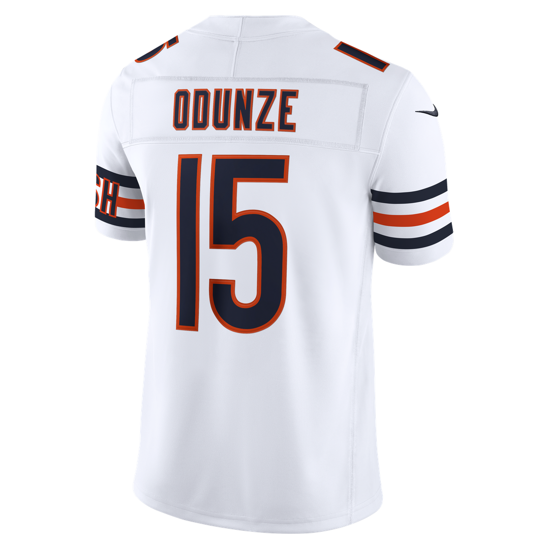 Rome Odunze Chicago Bears White Vapor F.U.S.E. Stitched Limited Jersey