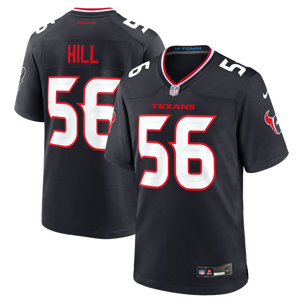 Jamal Hill Houston Texans Navy Team Game Jersey