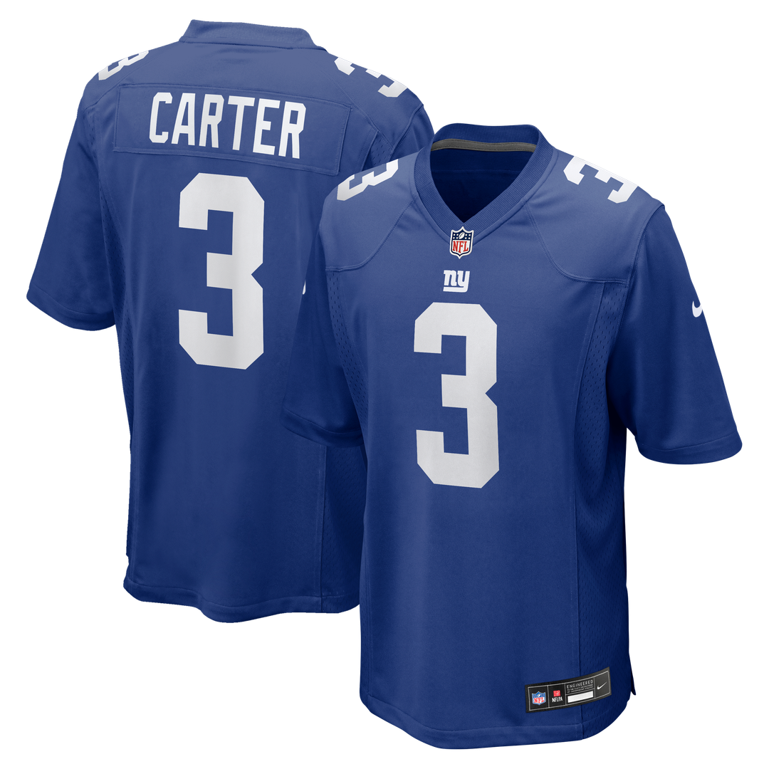Abdul Carter New York Giants Royal Team Game Jersey