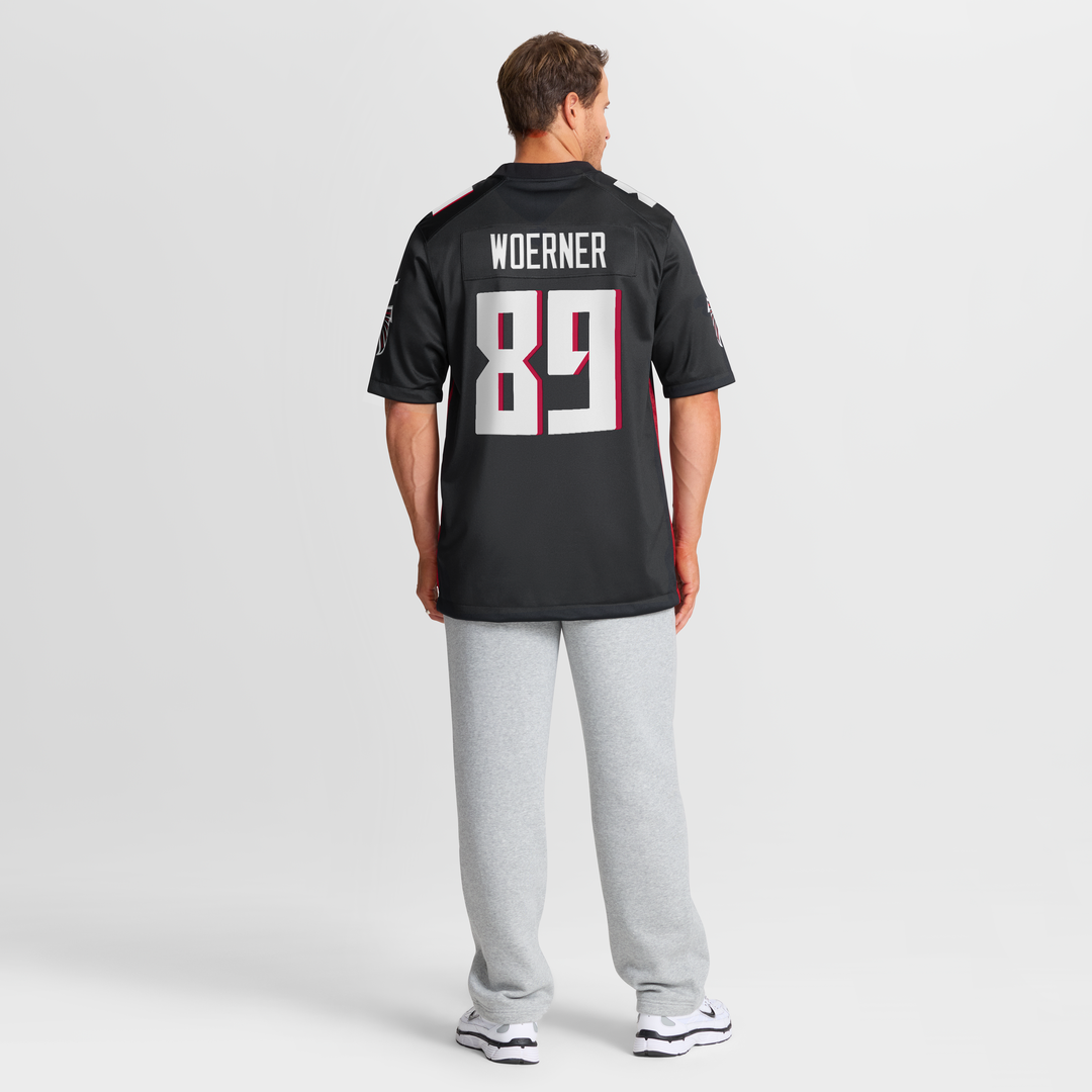 Charlie Woerner Atlanta Falcons Black Game Jersey