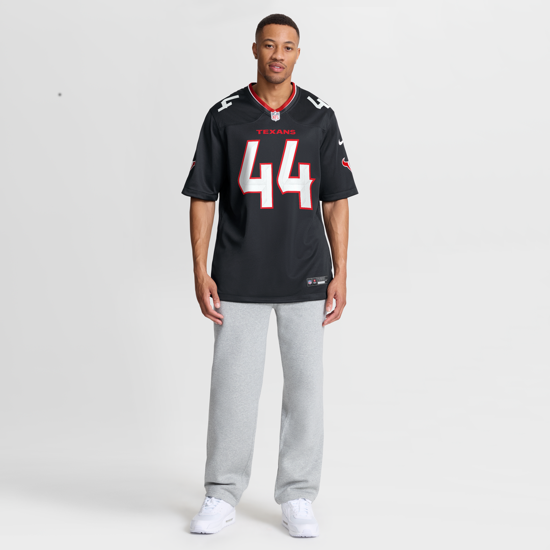 British Brooks Houston Texans Navy Team Game Jersey