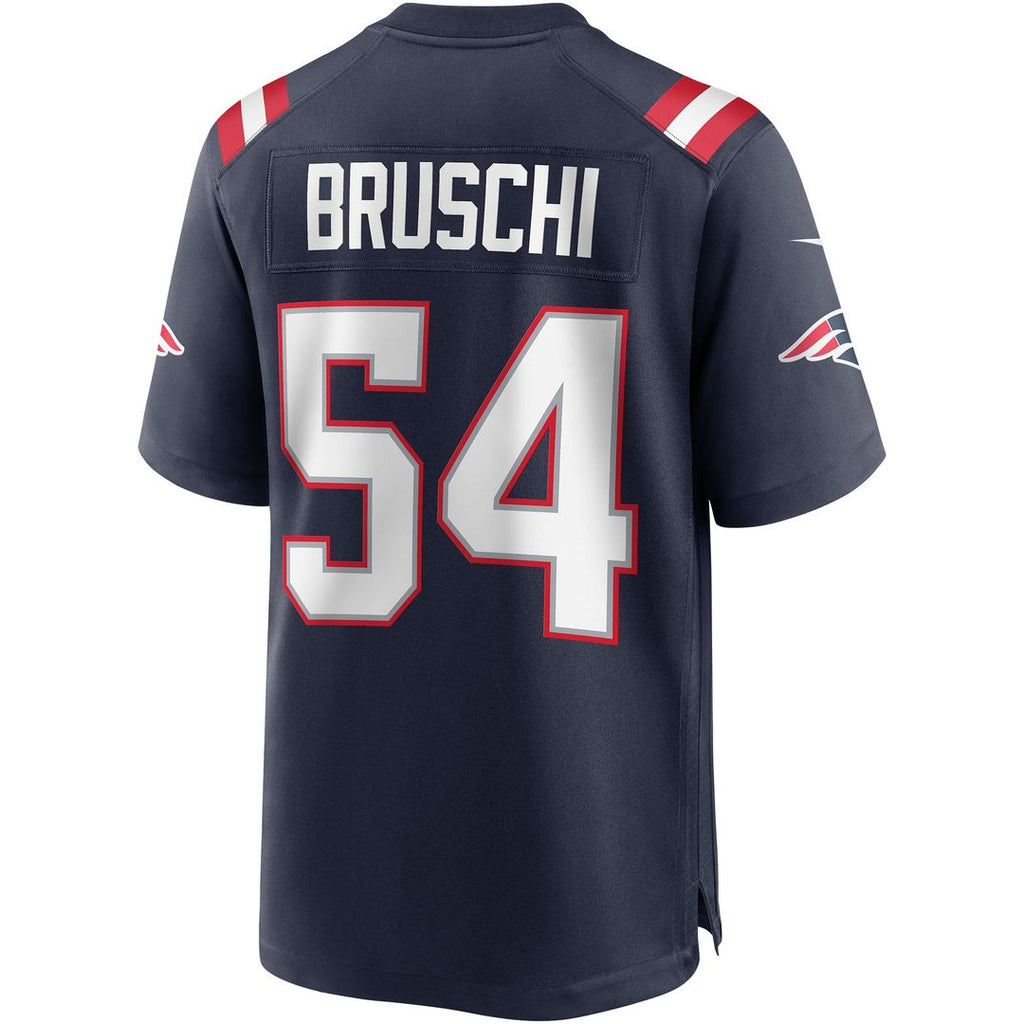Tedy Bruschi New England Patriots Navy Game Retired Player Jersey