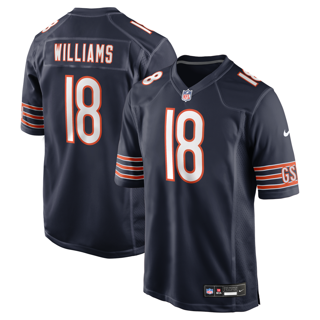 Caleb Williams Chicago Bears Navy Player Game Jersey