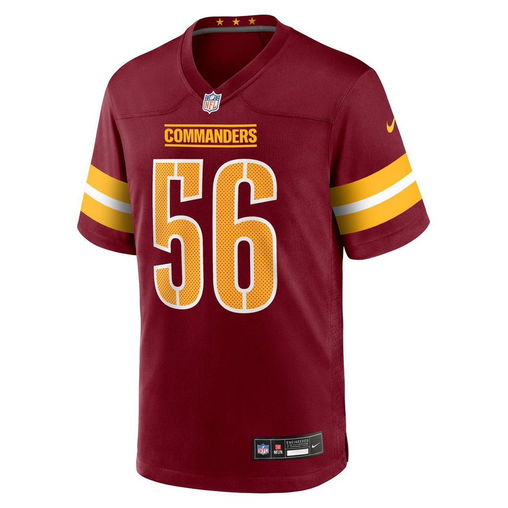 Kain Medrano Washington Commanders Burgundy Team Game Jersey