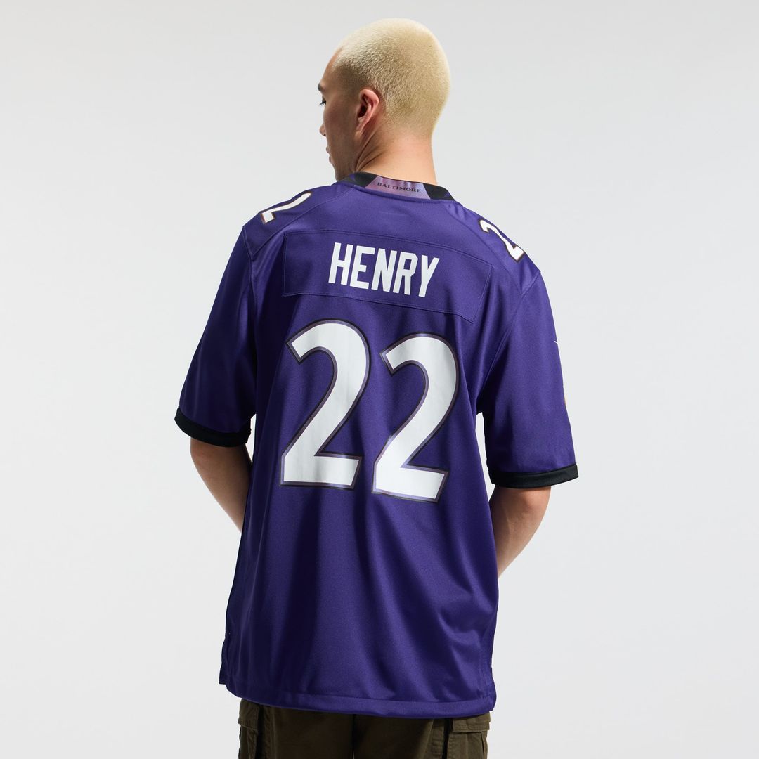 Derrick Henry Baltimore Ravens Purple Team Game Jersey