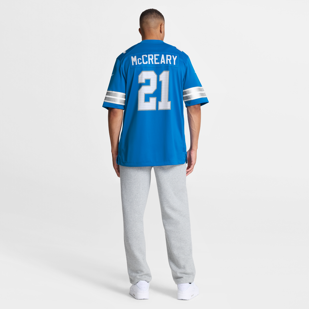 Roger McCreary Detroit Lions Blue Team Game Jersey