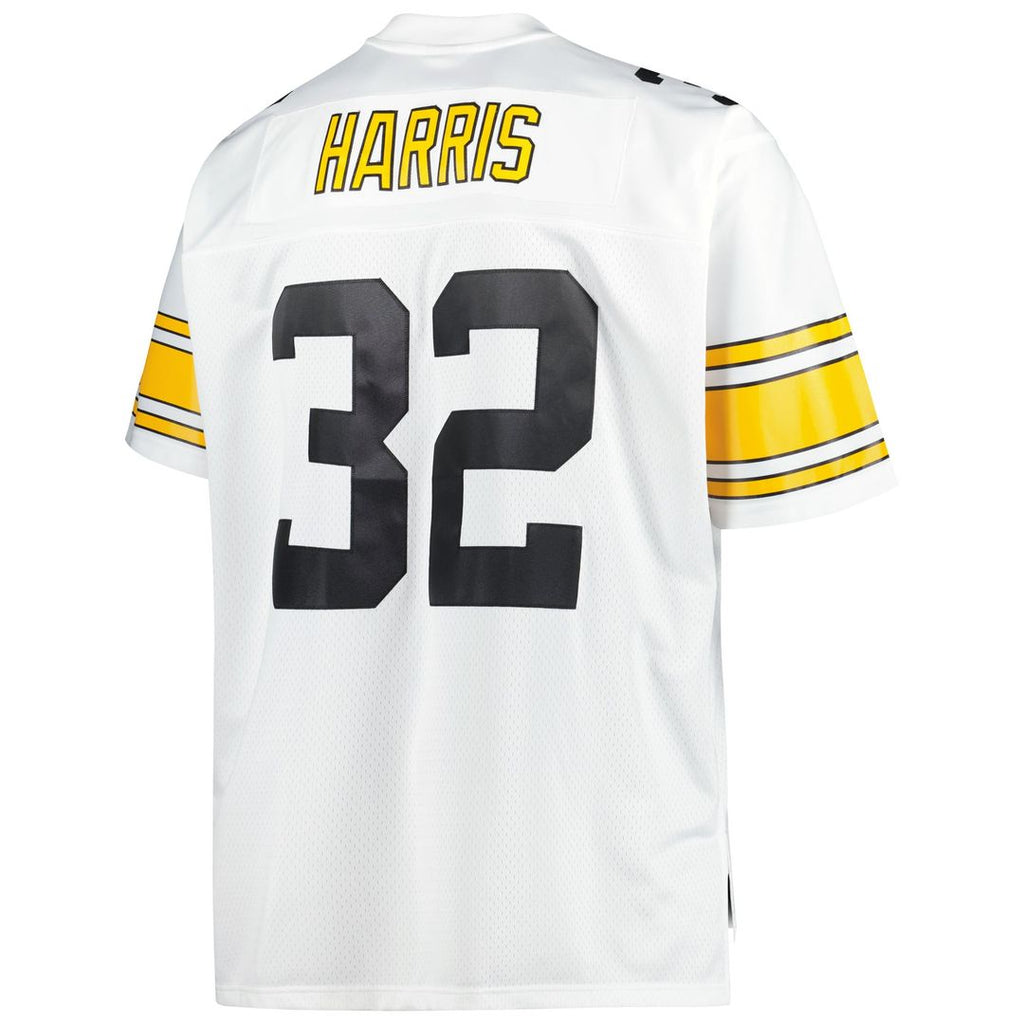 Franco Harris Pittsburgh Steelers White Big & Tall 1976 Retired Player Replica Jersey