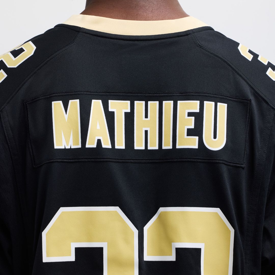 Tyrann Mathieu New Orleans Saints Black Game Jersey