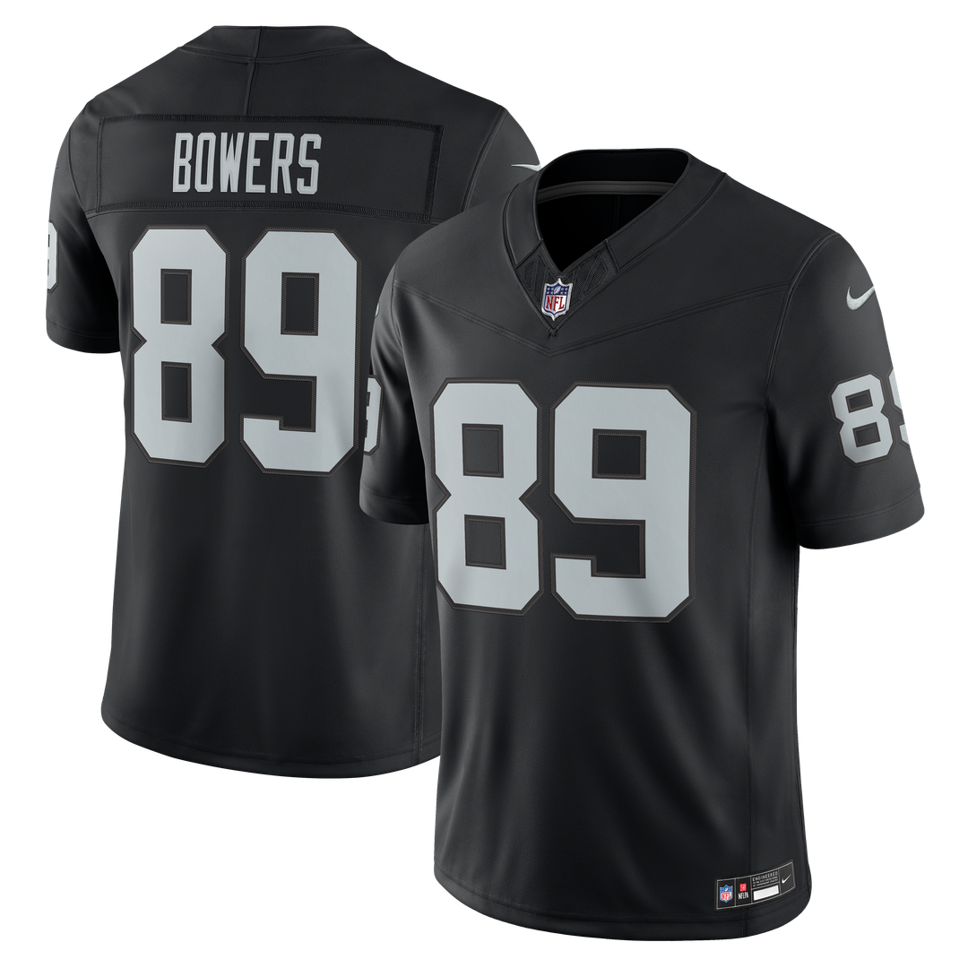 Brock Bowers Las Vegas Raiders White Vapor F.U.S.E. Stitched Limited Jersey