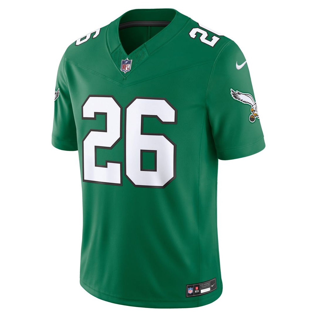 Saquon Barkley Philadelphia Eagles White Vapor F.U.S.E. Stitched Limited Jersey