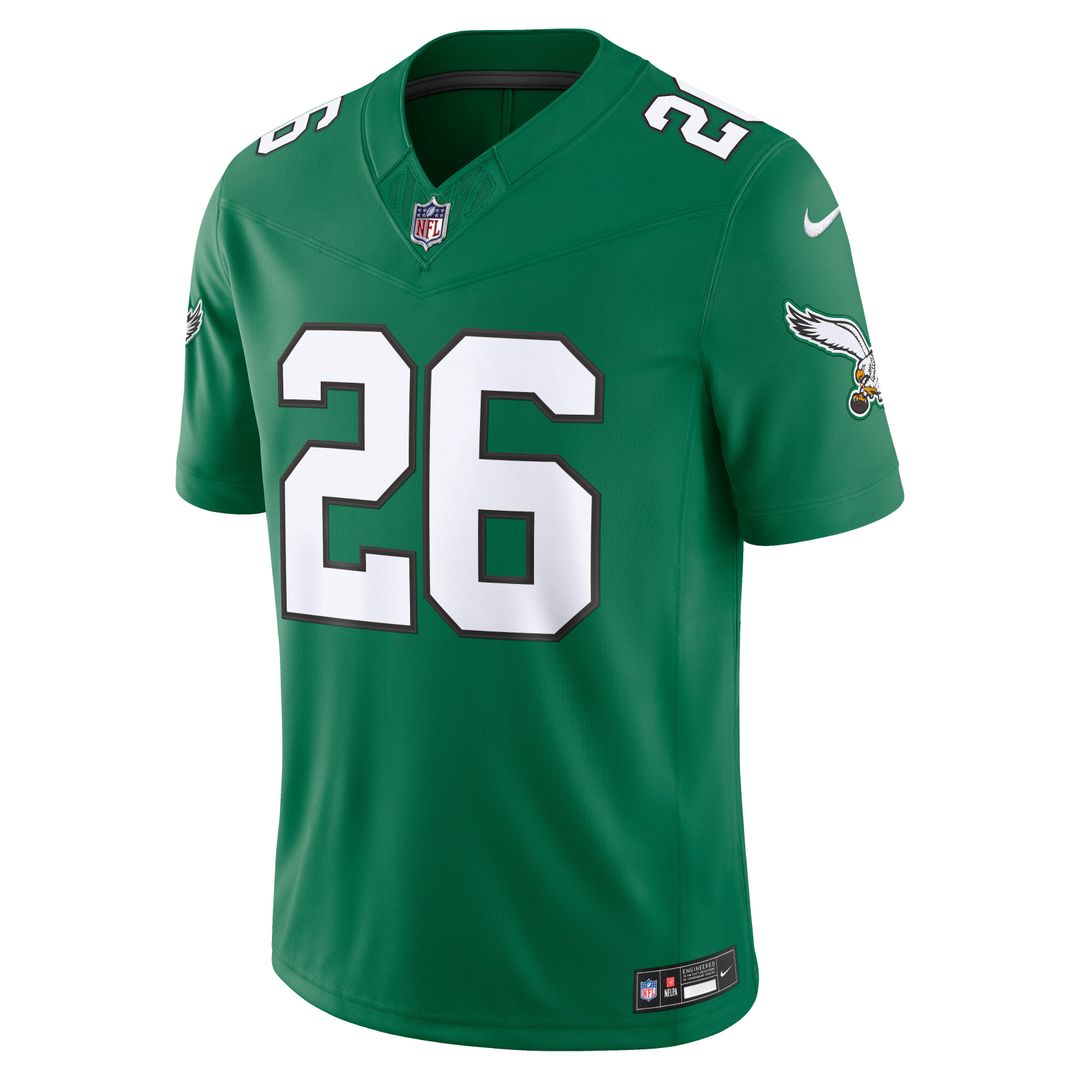 Saquon Barkley Philadelphia Eagles White Vapor F.U.S.E. Stitched Limited Jersey