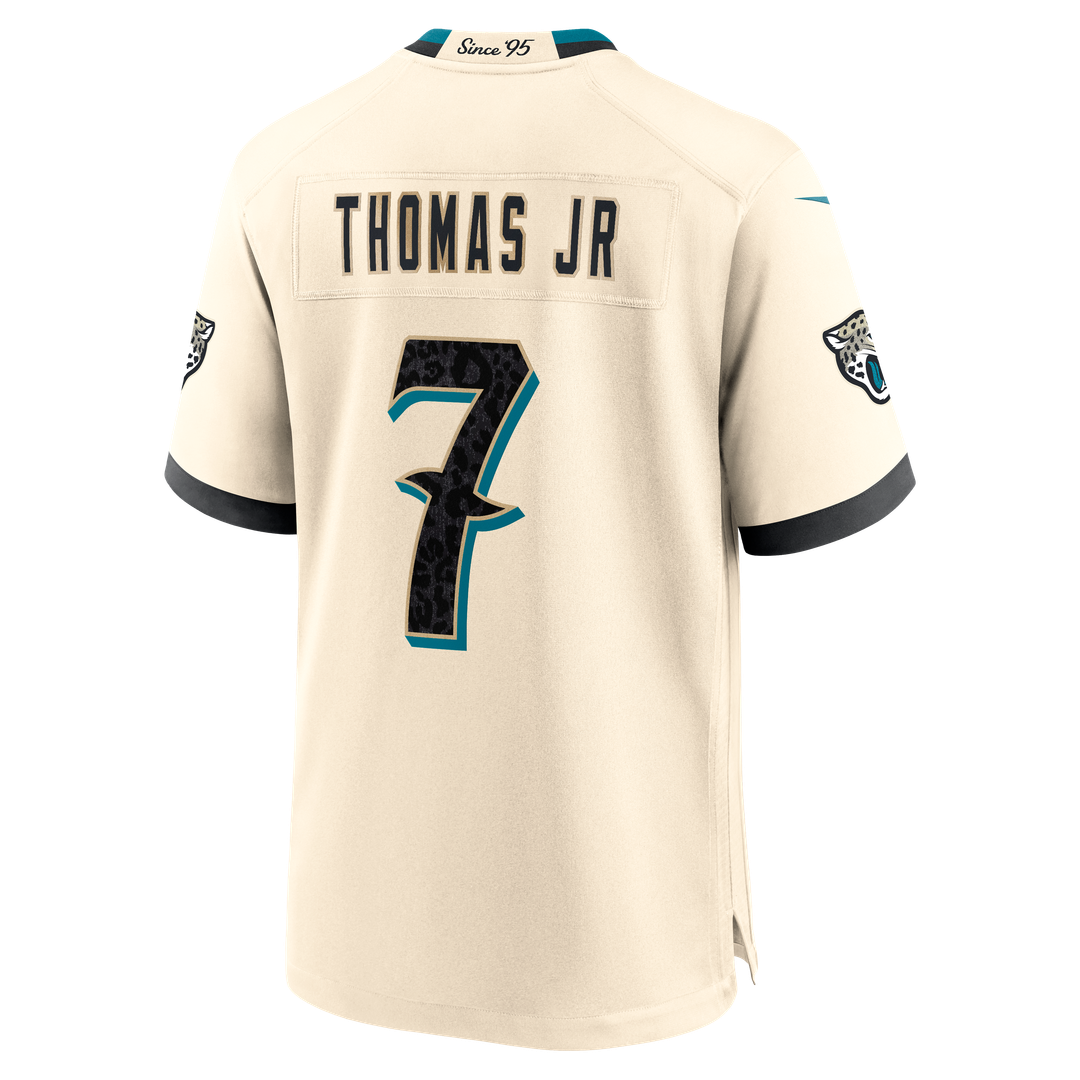 Brian Thomas Jr. Jacksonville Jaguars Natural 2026 Rivalries Collection Game Jersey