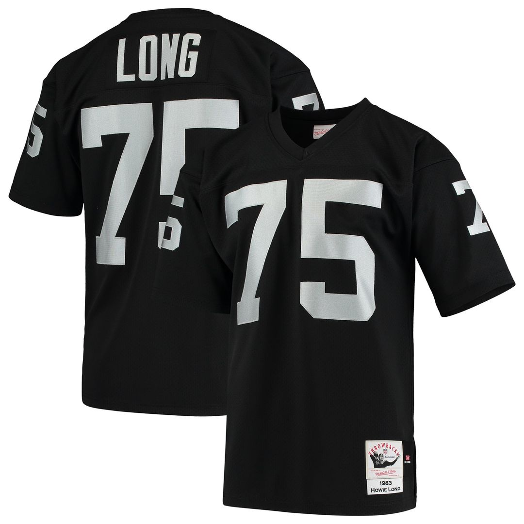 Howie Long Las Vegas Raiders 1983 Black Authentic Throwback Retired Player Jersey