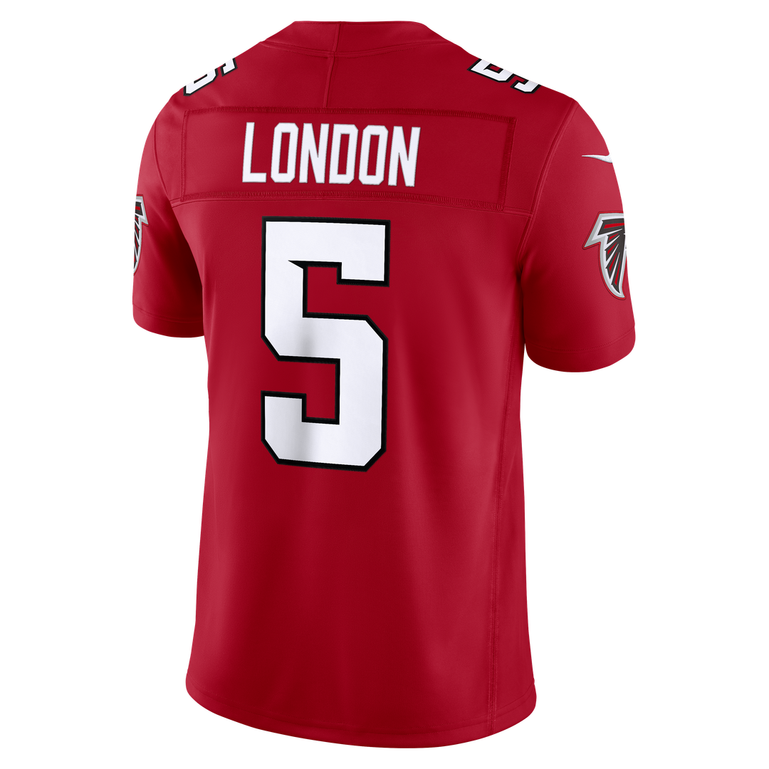 Drake London Atlanta Falcons Red Team Vapor F.U.S.E. Stitched Limited Jersey