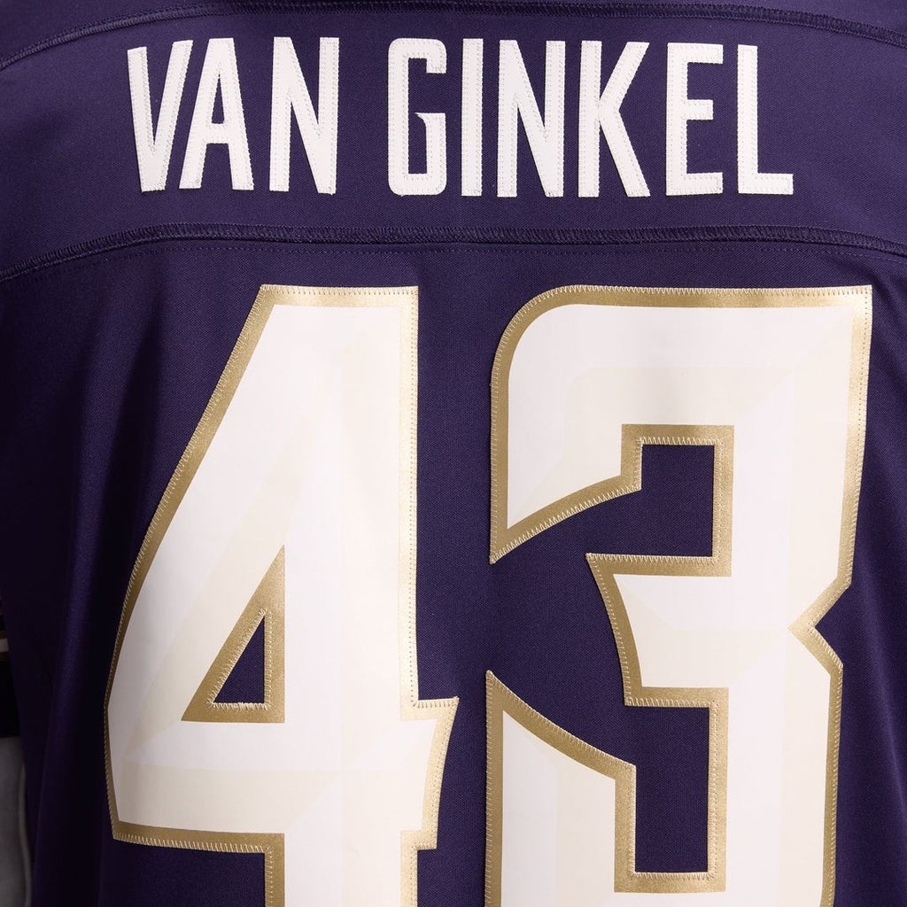 Andrew Van Ginkel Minnesota Vikings Purple 2026 Rivalries Collection Stitched Limited Jersey