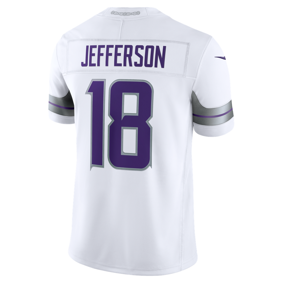 Justin Jefferson Minnesota Vikings White Alternate Vapor F.U.S.E. Stitched Limited Jersey