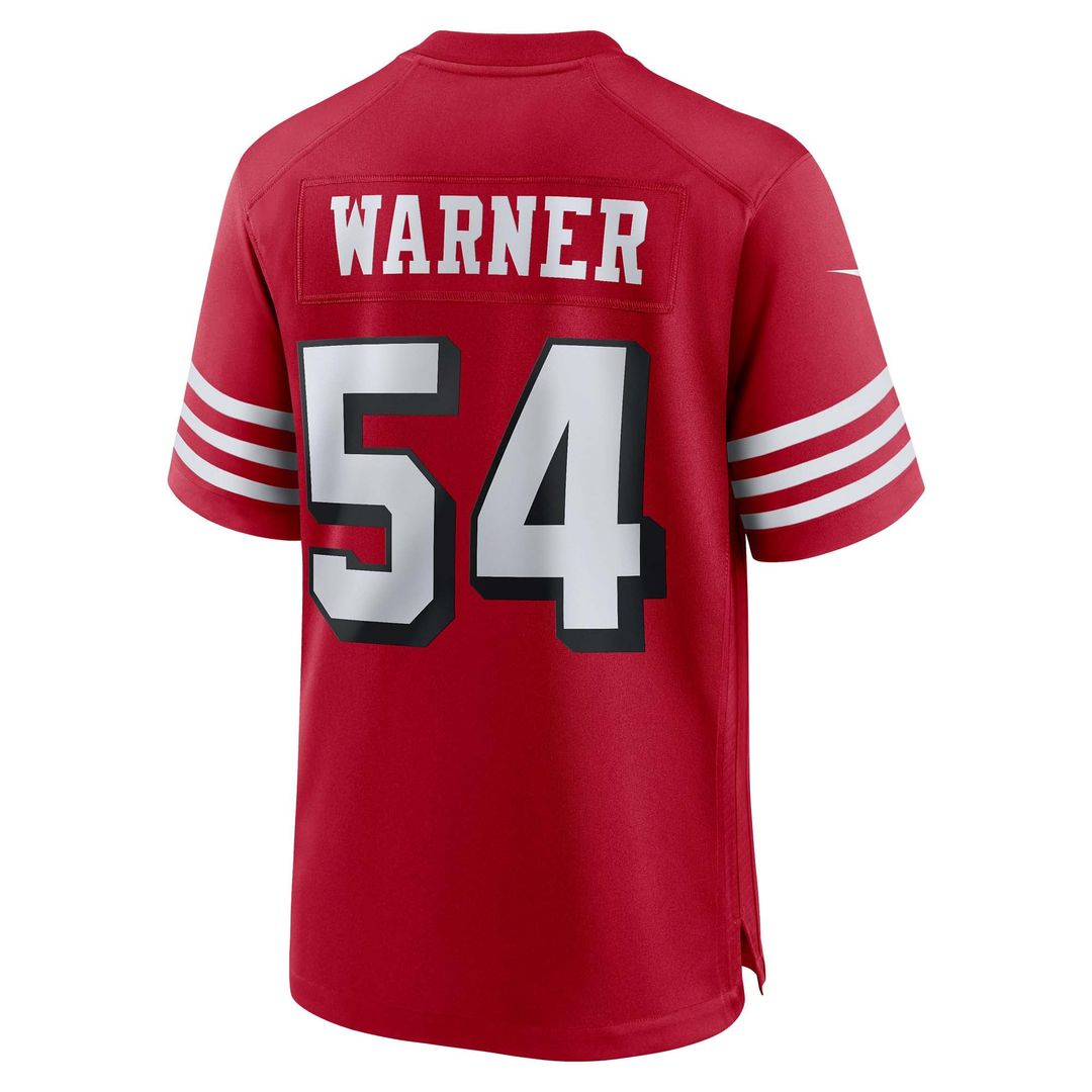 Fred Warner San Francisco 49ers Scarlet Alternate Game Jersey