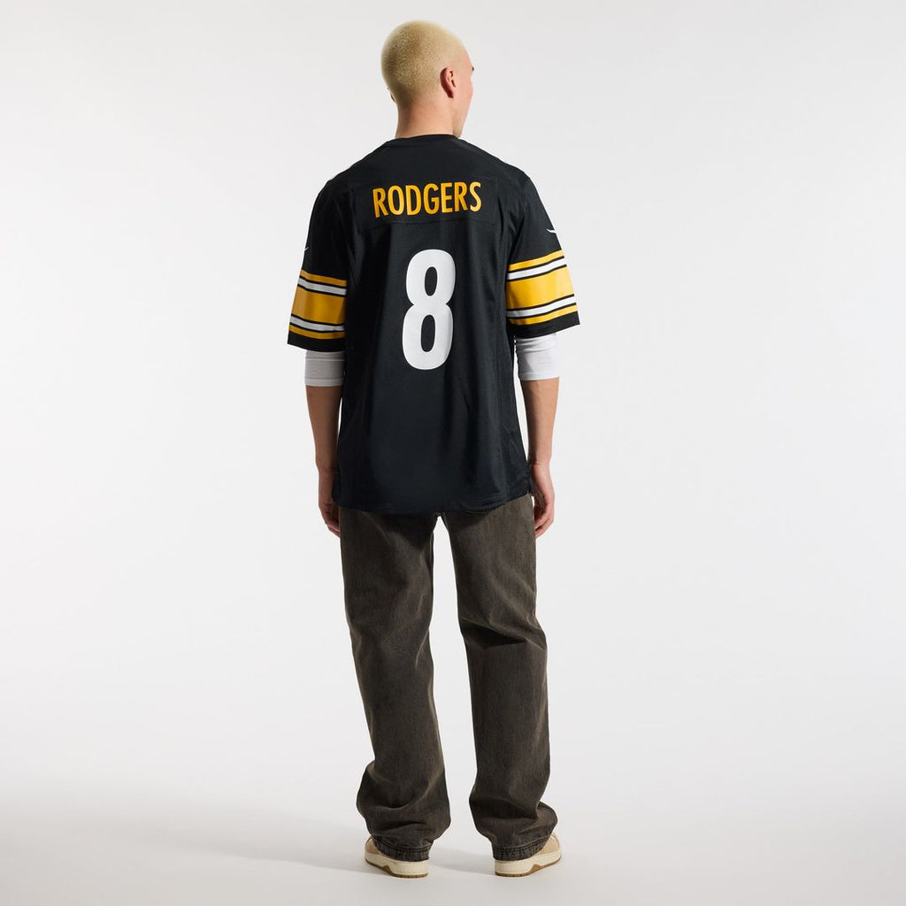 Aaron Rodgers Pittsburgh Steelers Gold Alternate 1933 Throwback Game Jersey
