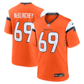 Mike McGlinchey Denver Broncos Orange Team Game Jersey