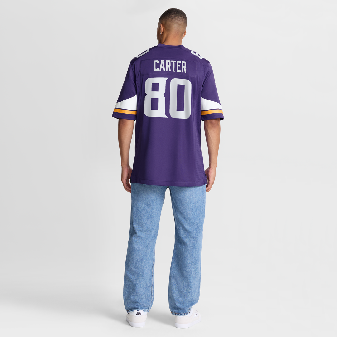 Cris Carter Minnesota Vikings Purple Game Retired Player Jersey