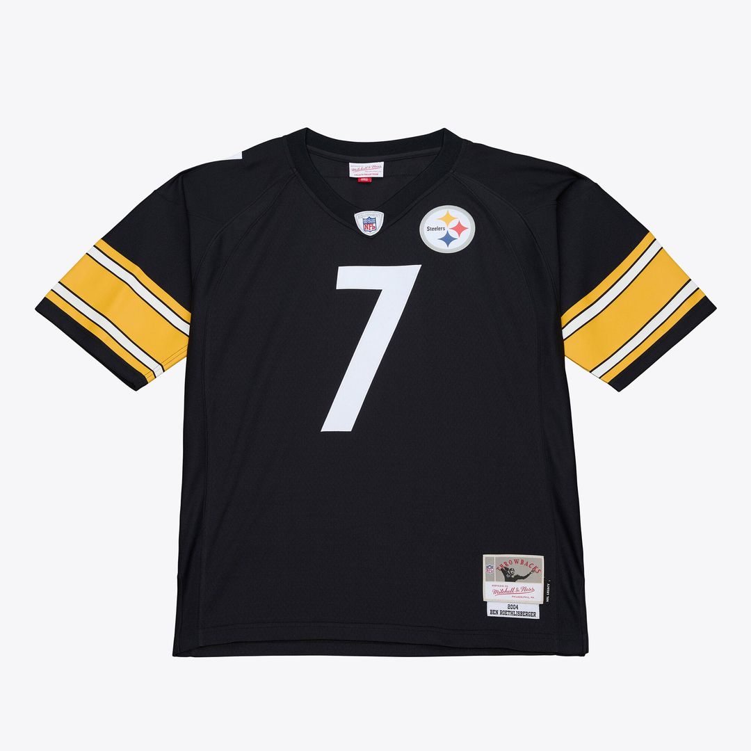 Ben Roethlisberger Pittsburgh Steelers Black 2004 Big & Tall Legacy Retired Player Jersey