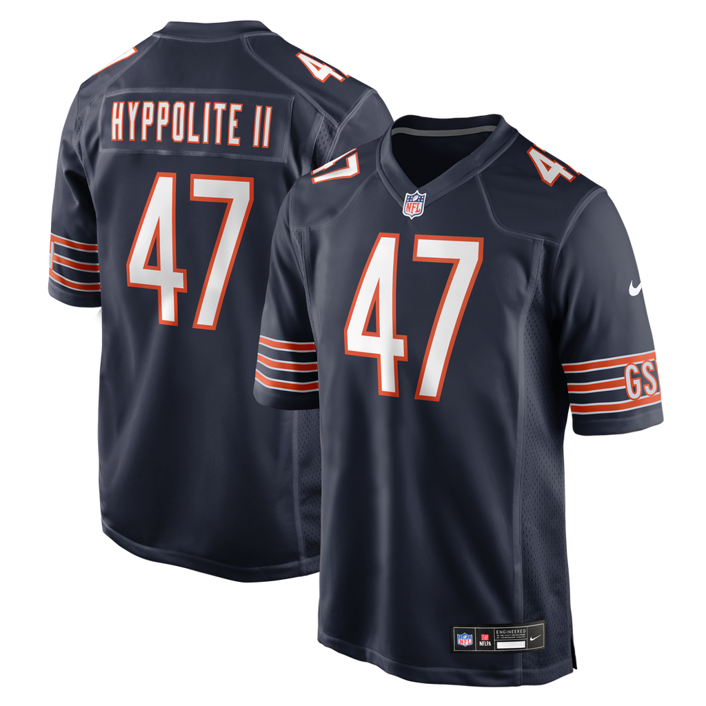 Ruben Hyppolite II Chicago Bears Navy Team Game Jersey