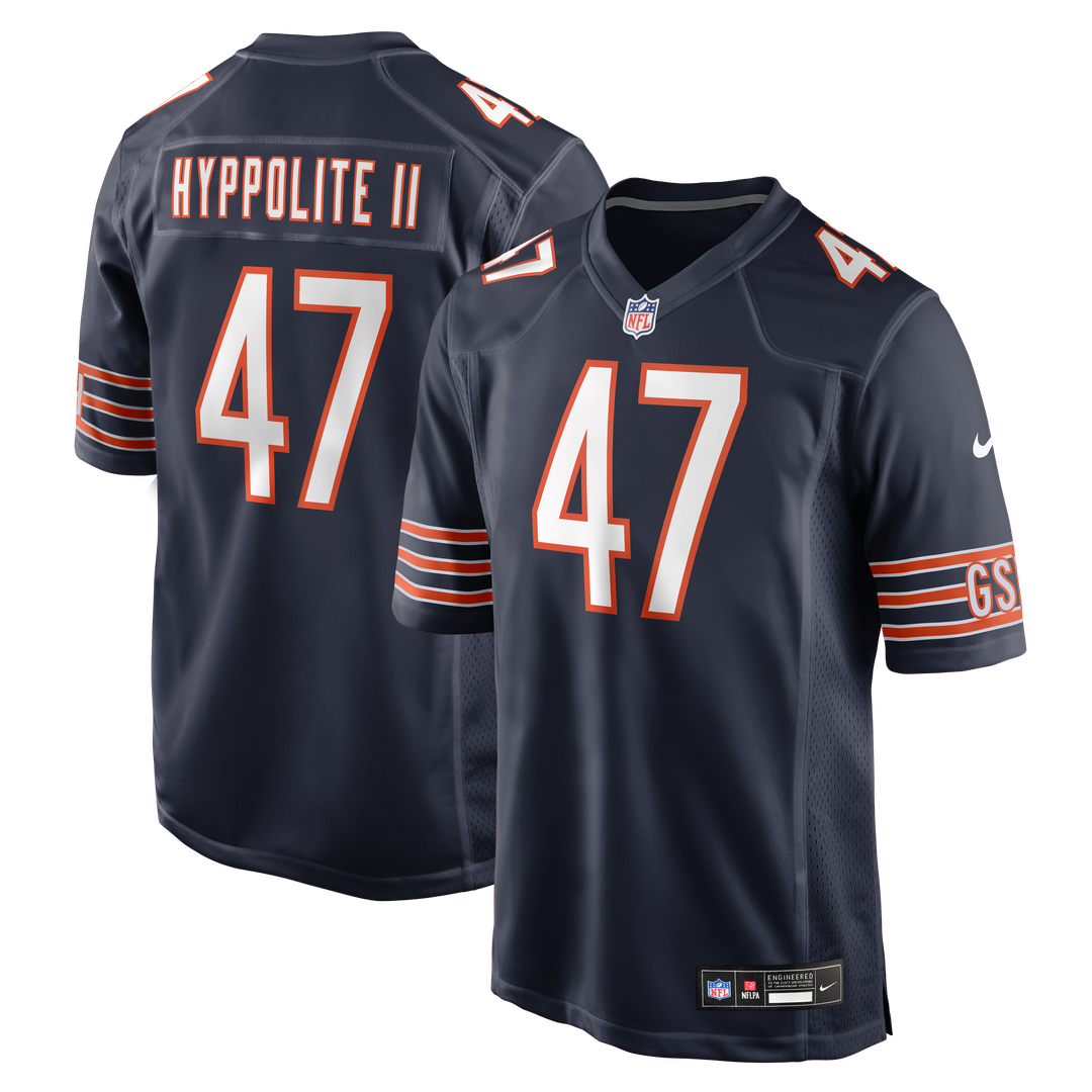 Ruben Hyppolite II Chicago Bears Navy Team Game Jersey