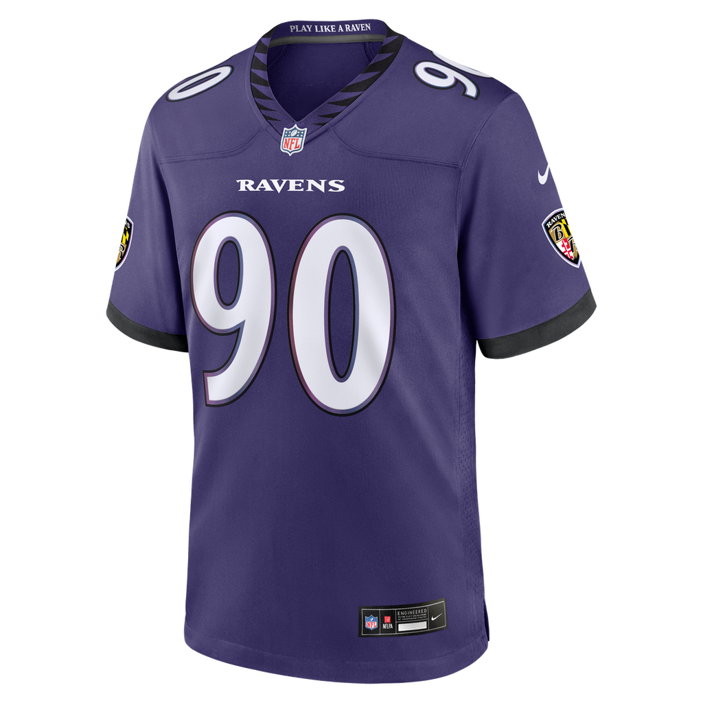 Aeneas Peebles Baltimore Ravens Purple Team Game Jersey