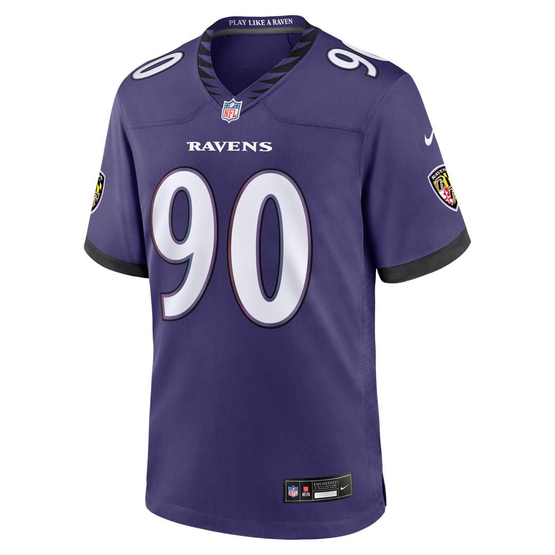 Aeneas Peebles Baltimore Ravens Purple Team Game Jersey