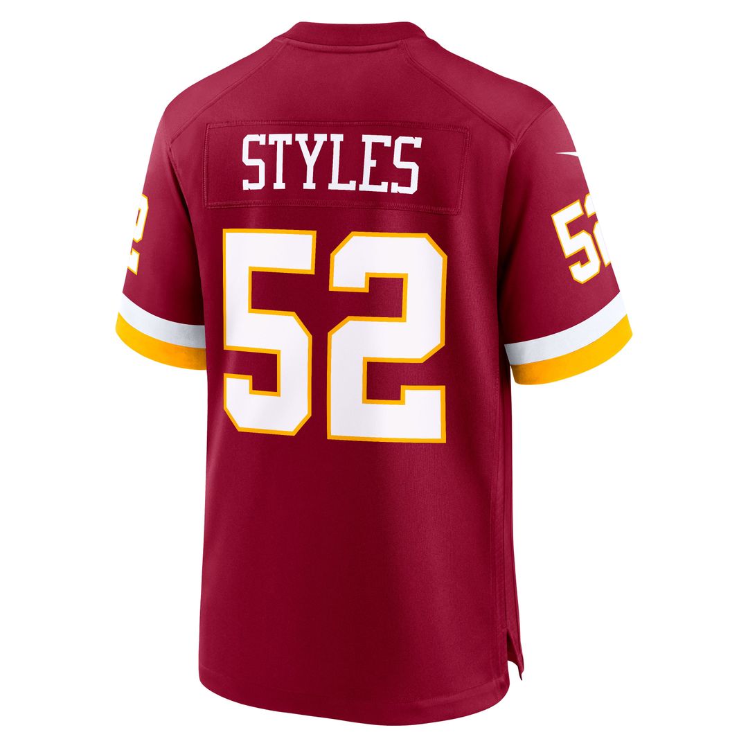 Sonny Styles Washington Commanders Black Game Player Jersey