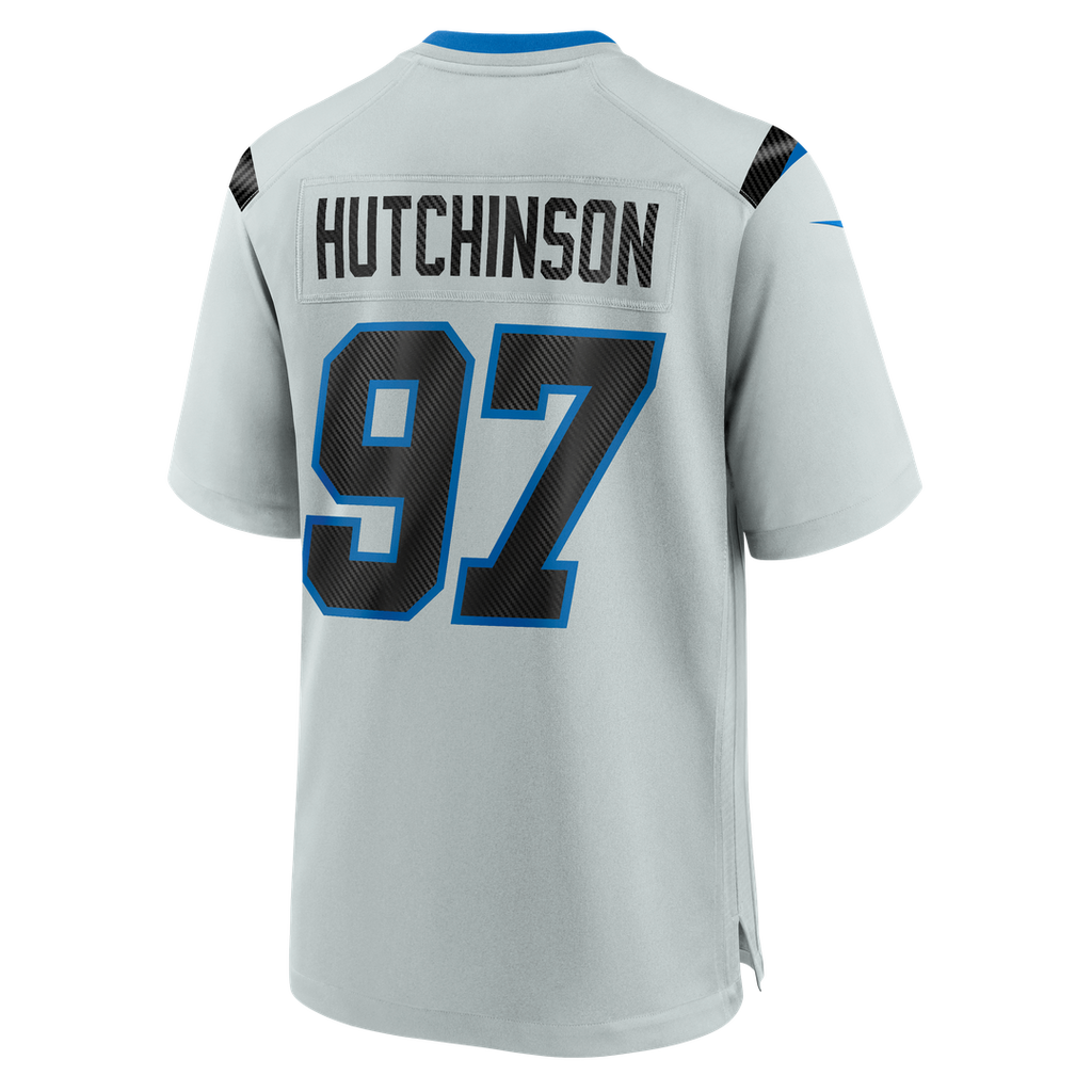 Aidan Hutchinson Detroit Lions Silver 2026 Rivalries Collection Game Jersey