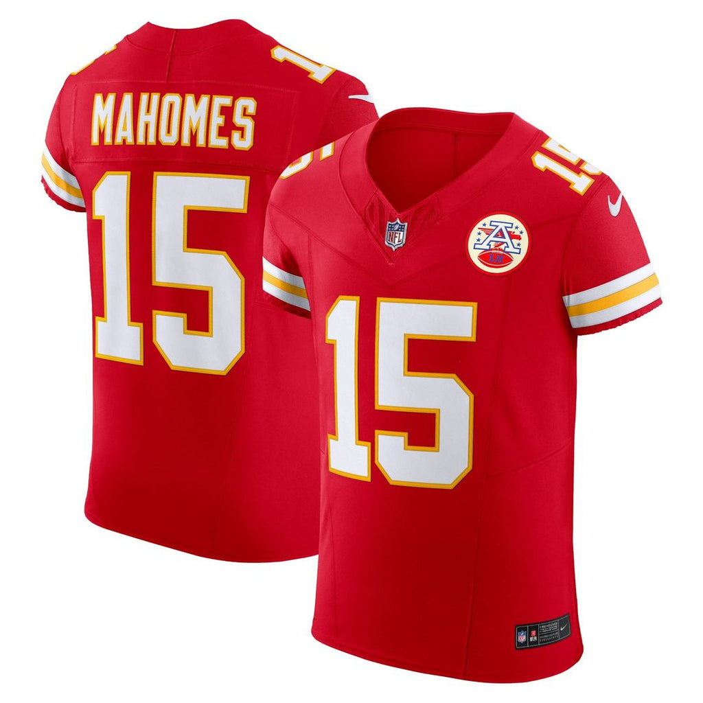 Patrick Mahomes Kansas City Chiefs Red Team Vapor F.U.S.E. Elite Jersey