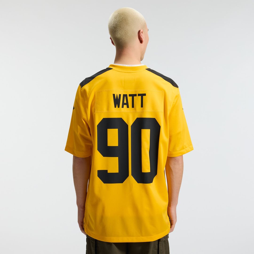 T.J. Watt Pittsburgh Steelers Gold Alternate 1933 Throwback Game Jersey