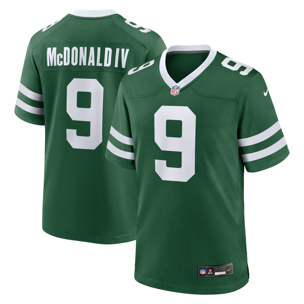 Will McDonald IV New York Jets Legacy Green Team Game Jersey