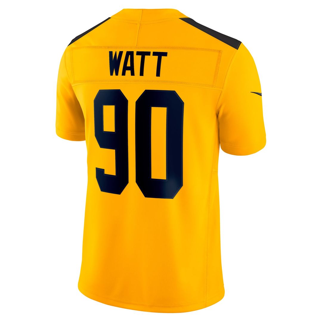 T.J. Watt Pittsburgh Steelers Gold Alternate Vapor F.U.S.E. Limited Jersey