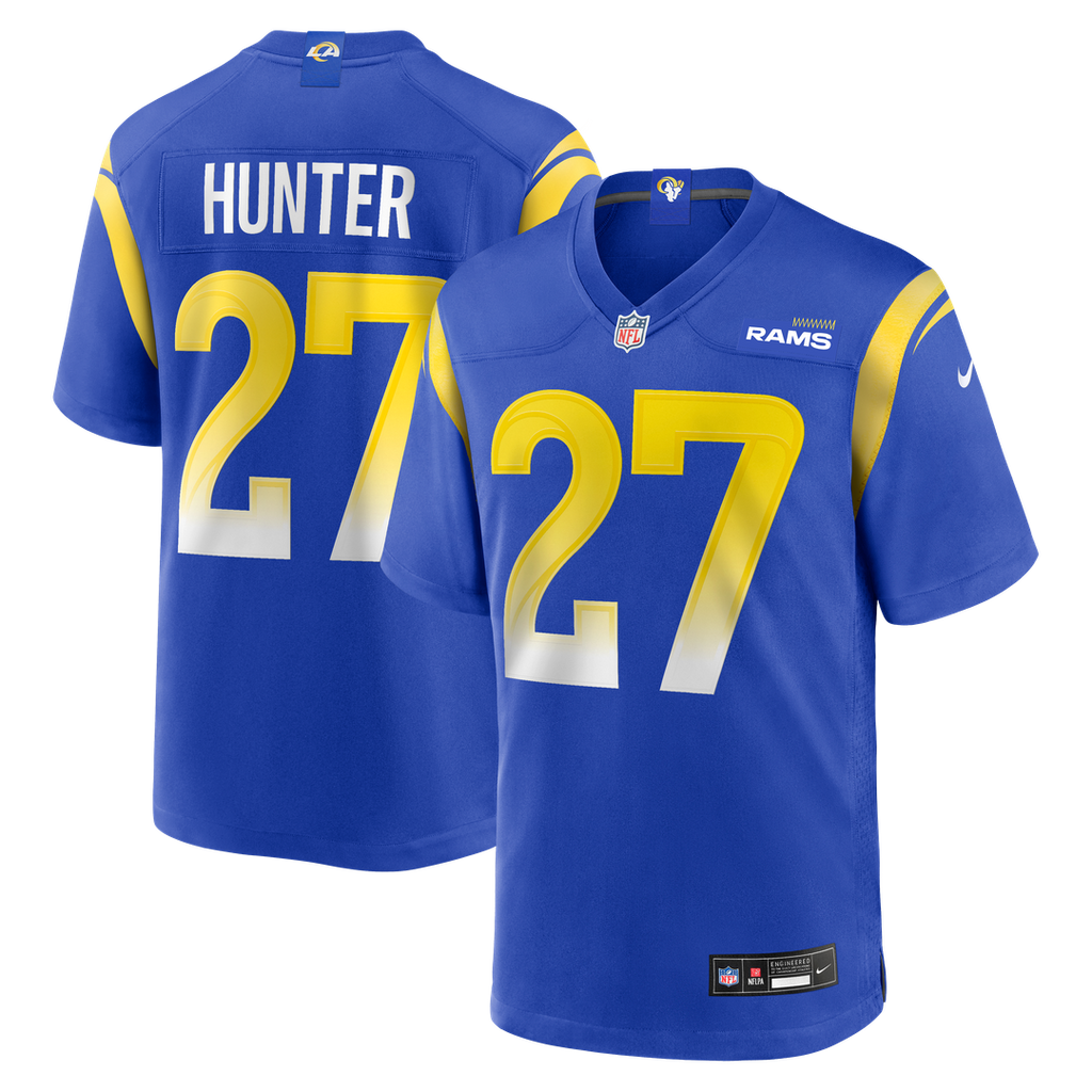 Jarquez Hunter Los Angeles Rams Royal Team Game Jersey