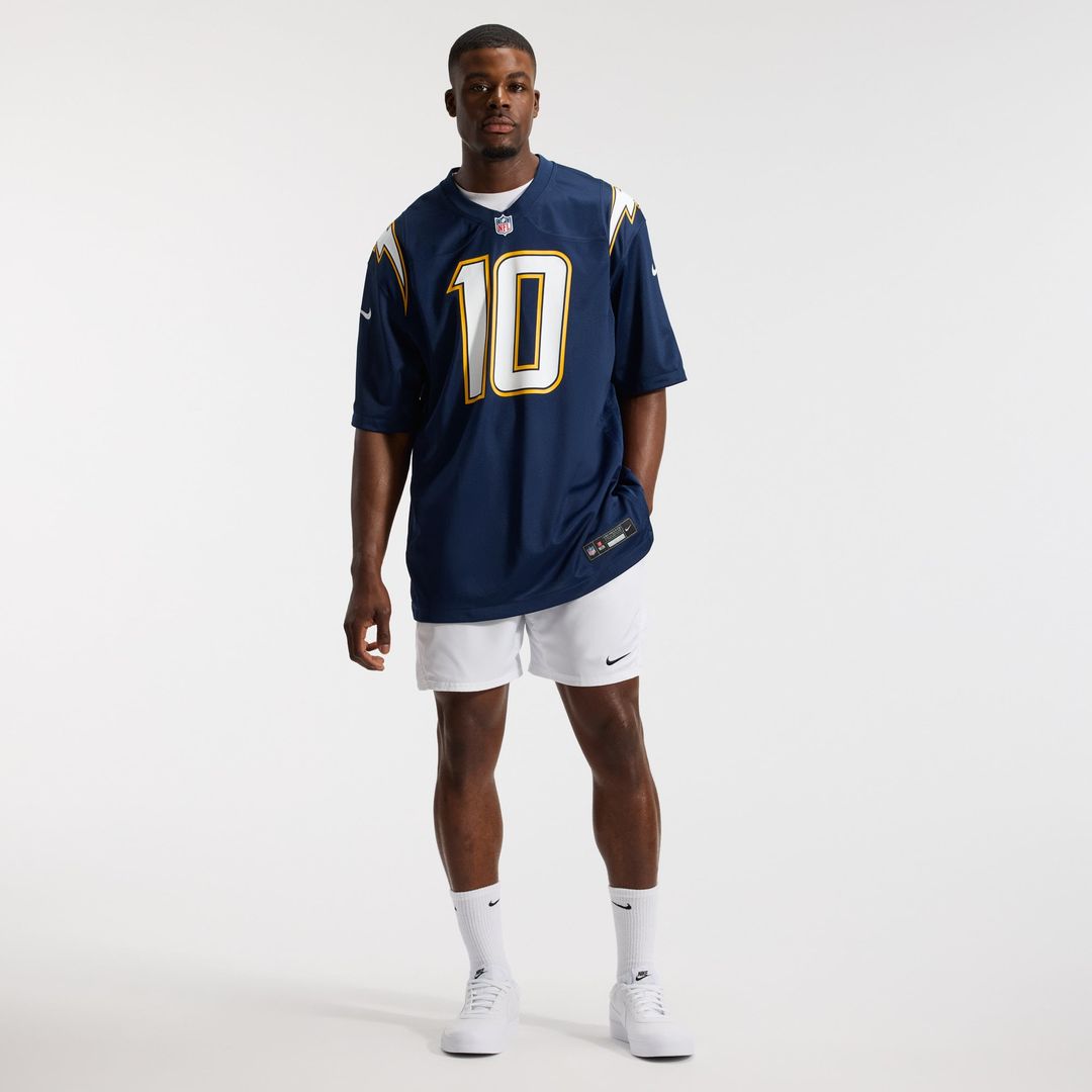 Justin Herbert Los Angeles Chargers Gold Alternate Charger Power Game Player Jersey