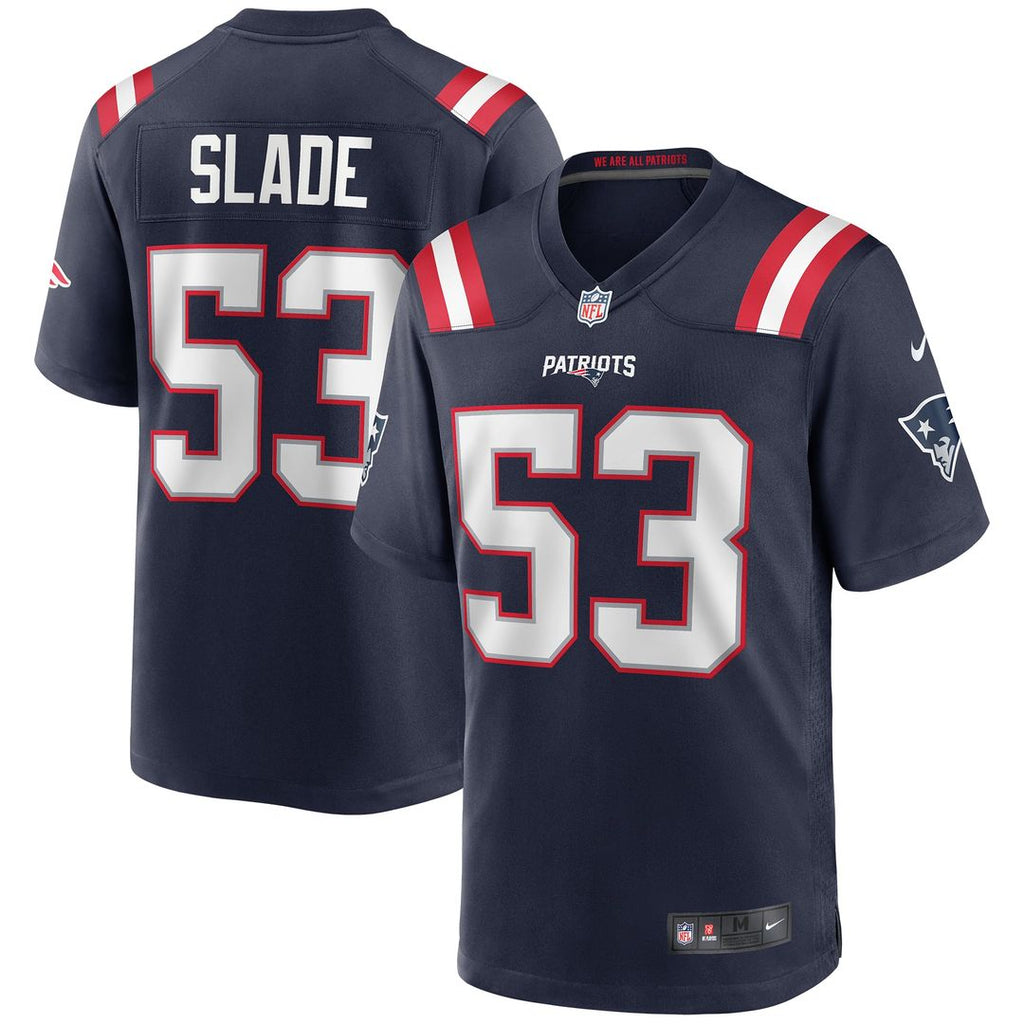 Chris Slade New England Patriots Navy Game Retired Player Jersey