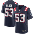 Chris Slade New England Patriots Navy Game Retired Player Jersey