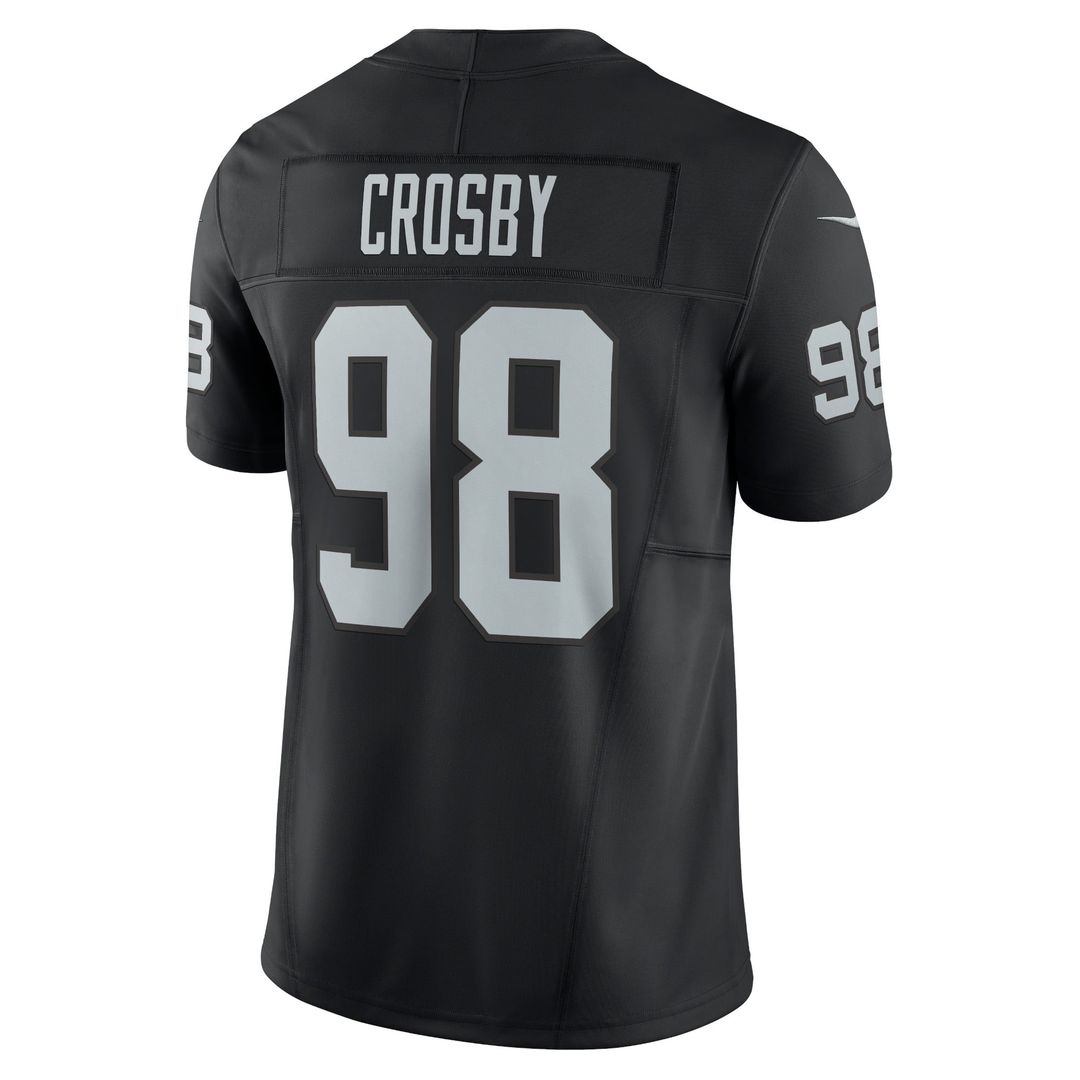 Maxx Crosby Las Vegas Raiders Black Vapor F.U.S.E. Limited Jersey