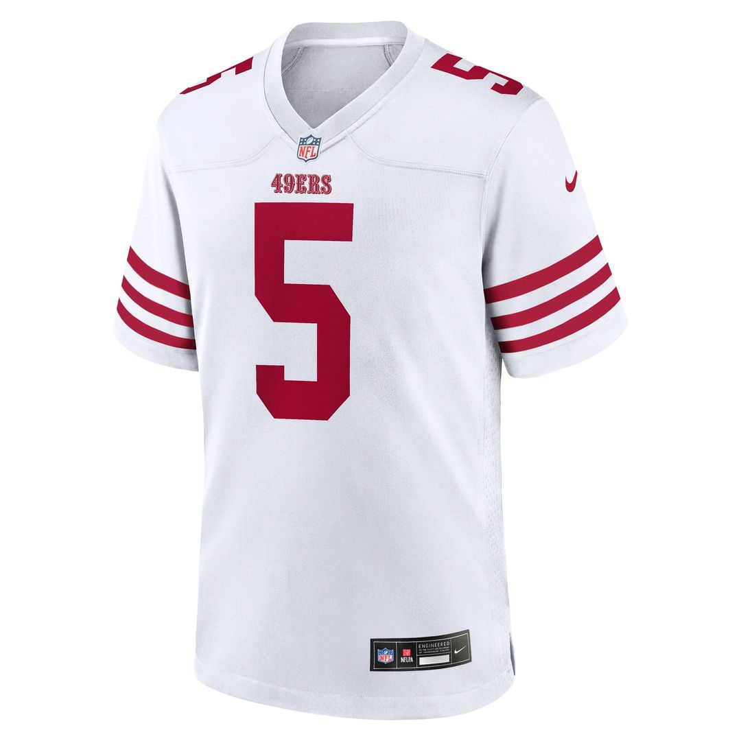 Mike Evans San Francisco 49ers White Game Jersey