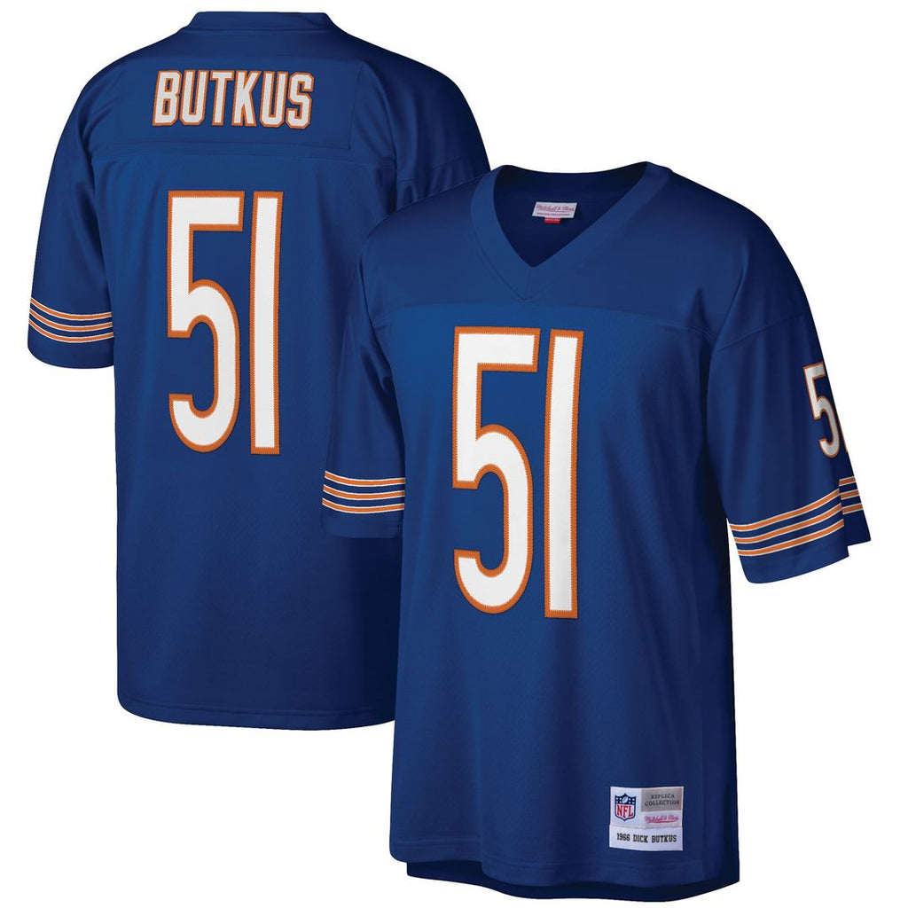Dick Butkus Chicago Bears Navy Retired Player Legacy Replica Jersey