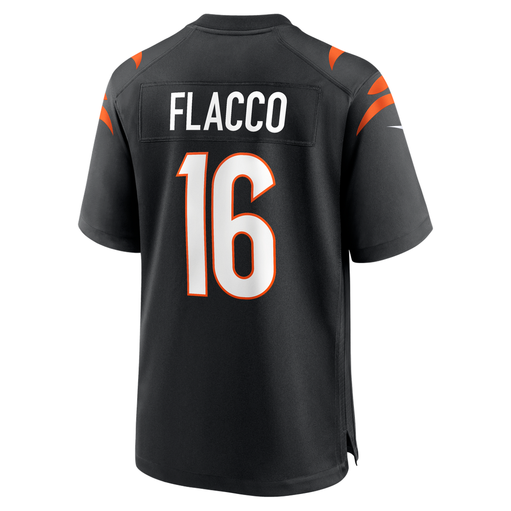 Joe Flacco Cincinnati Bengals Black Team Game Jersey