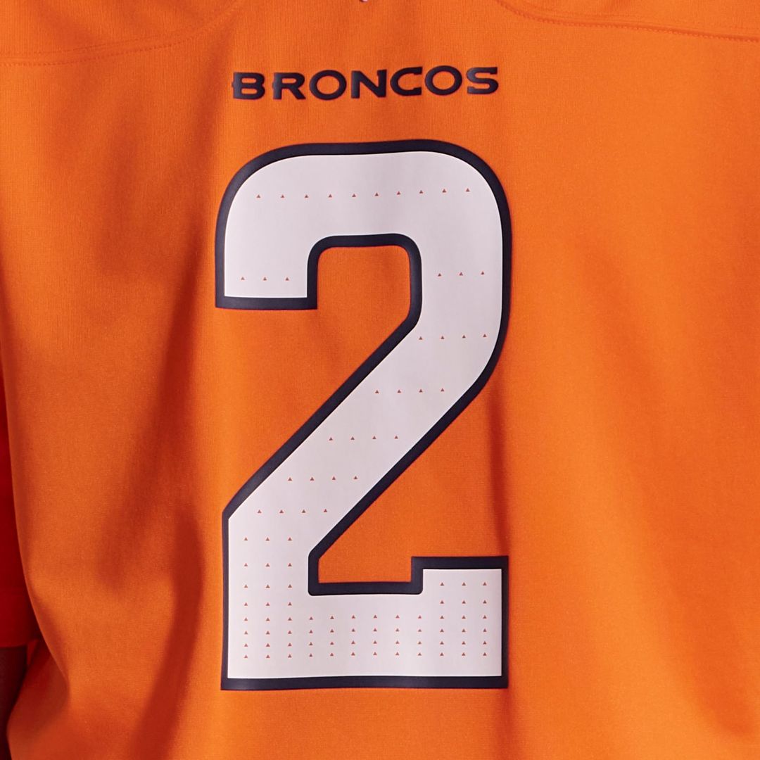 Patrick Surtain II Denver Broncos Orange Team Game Jersey